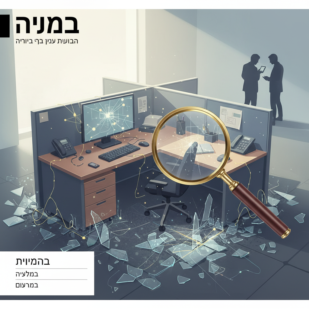 תאונה במשרד: איך מאתרים עדויות נסתרות ואיך בודקים אם קיימות כאלה